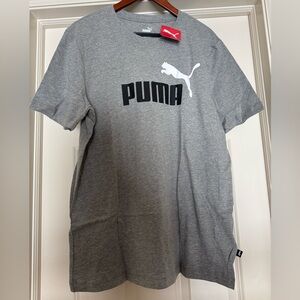 PUMA Men's Short Sleeve Gray Tee